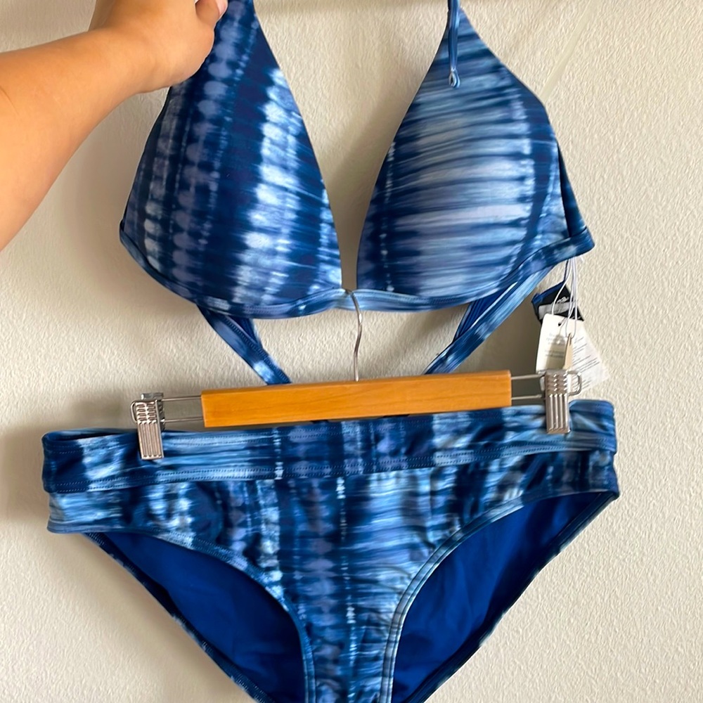 Prana Bikini Lexie Top and bottom In Belize Hazy Days print size XL